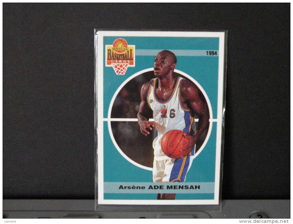 Carte  Basketball, 1994 équipe - Antibes - Arsène ADE MENSAH - N° 3 - 2scan - Habillement, Souvenirs & Autres