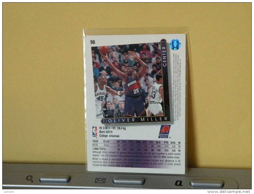 Carte  Basketball, 1993/94 - Oliver Miller - N° 96 - 2scan - Phoenix Suns