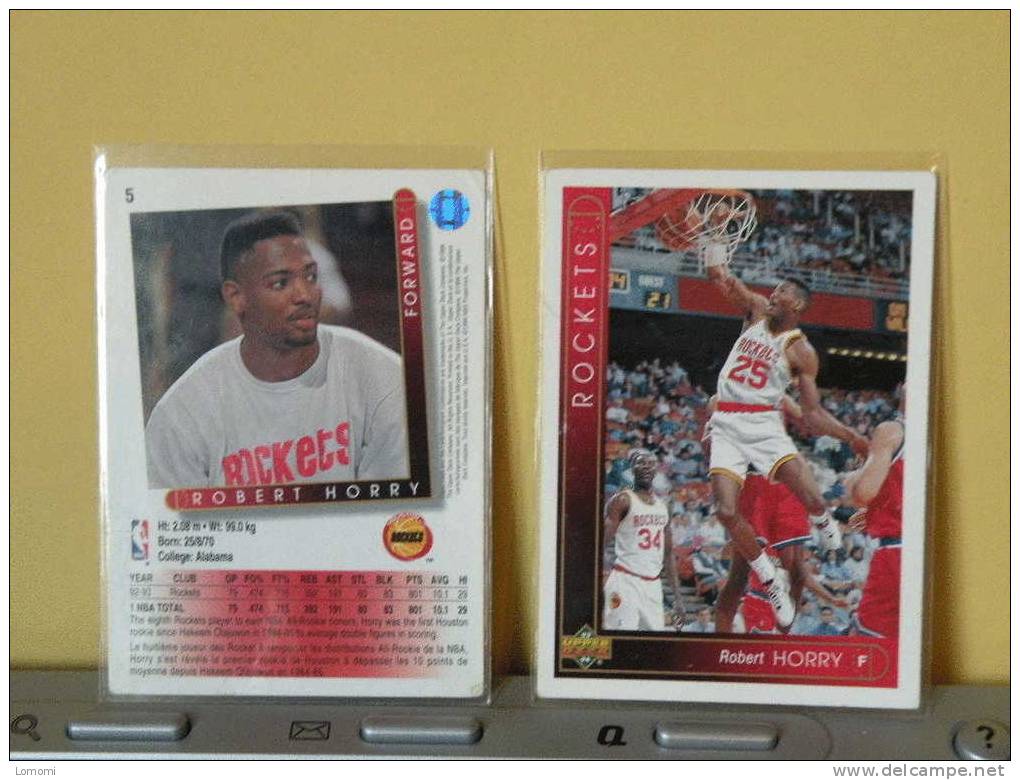 Carte  Basketball, 1992/93/94 - Robert Horry - N° 5 - 2scan - Houston Rockets