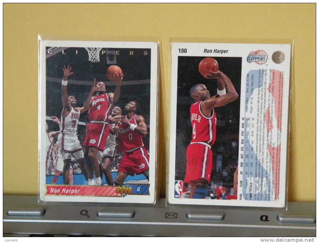 Carte  Basketball, 1992/93/94 - Ron Harper - N° 180 - 2 Scan - Los Angeles Clippers