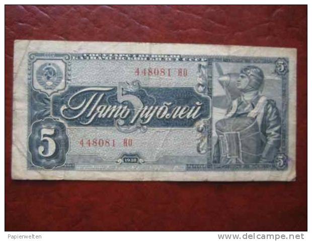 Russia  - 5 Rubel Rubles 1938 (WPM 215) - Rusland