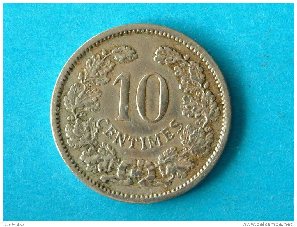 1901 - 10 Centimes XF / KM 25 - ( For Grade, Please See Photo ) ! - Luxembourg