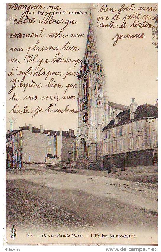 OLORON   EGLISE STE MARIE 1903 - Oloron Sainte Marie