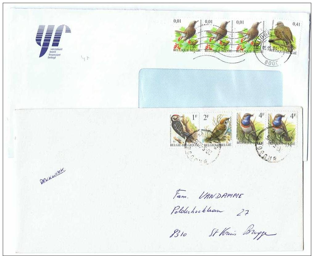 5 ENV. NORMALISEES   OISEAUX BUZIN BIRDS  4 Pièces Par Env.  TARIFS ! - 1985-.. Uccelli (Buzin)