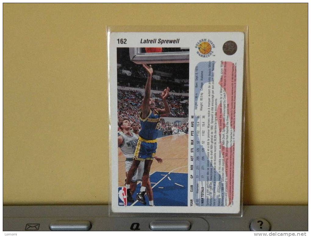 *Carte  Basketball, 1992/93/94/95 - Latrell SPREWELL - N° 162 - 2 Scan - Golden State Warriors