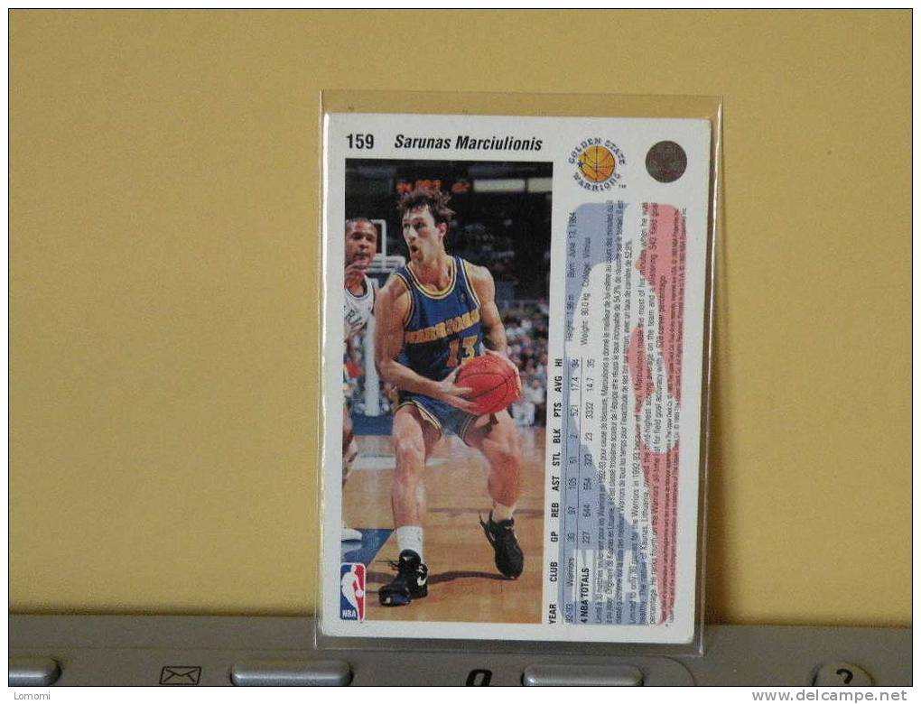 *Carte  Basketball, 1992/93/94/95 - Sarunas Marciulionis - N° 159 - 2 Scan - Golden State Warriors