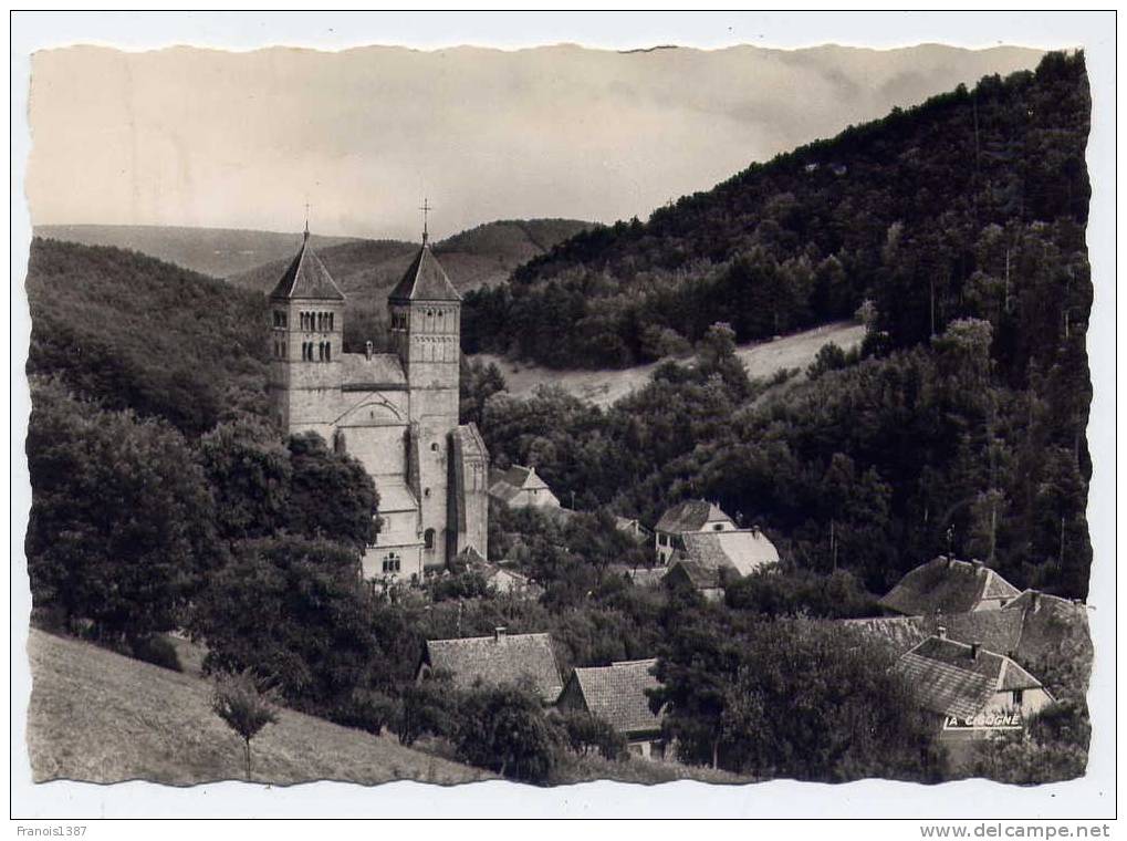 Ref 163 - Abbaye De MURBACH - Vue Générale (1958 - Jolie Carte Semi-moderne Grand Format)) - Murbach