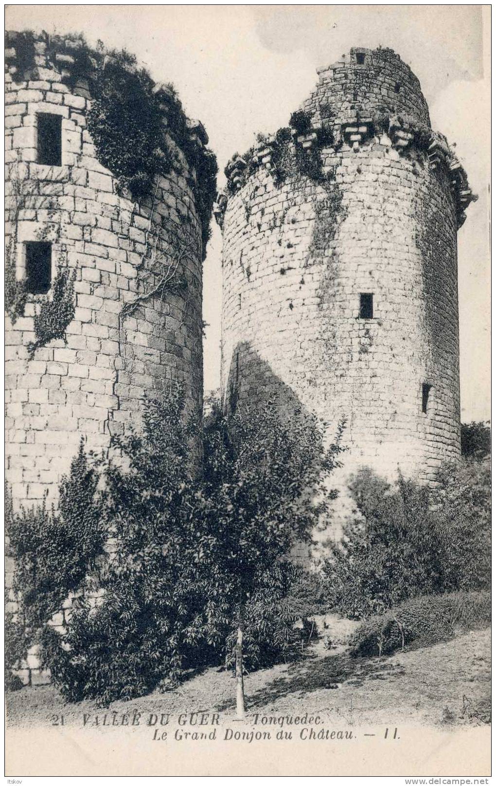 9 - Vallée Du Guer - Tonquedec - Le Grand Donjon Du Château - LL - Tonquédec
