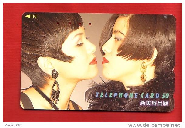 Japan Japon Telefonkarte Phonecard -    Parfum Kosmetik Perfume Cosmetics Cosmétique Women Frau Girl Femme - Parfum