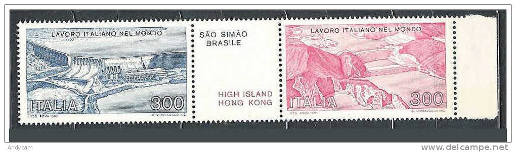 1981  BLOCCO LAVORO ITALIANO NEL MONDO  NUOVO**  MNH @ - Blocks & Sheetlets