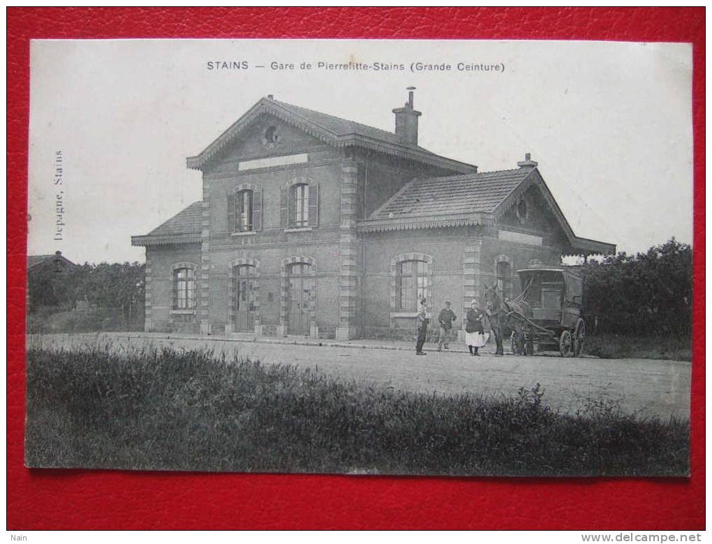 STAINS - Gare De Pierrefitte - Stains ( Grande Ceinture ) Voiture à Cheval ... - Stains