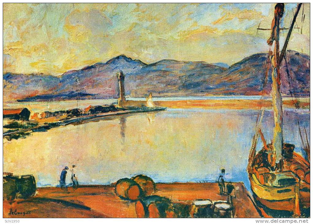 CA - PEINTURES - LEBASQUE Henri - Le Port De St Tropez - Musée De L'Annonciade à St Tropez - Carte Vierge - Peintures & Tableaux