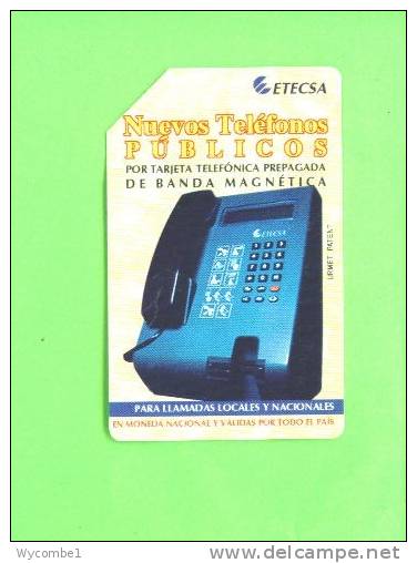 CUBA - Urmet Phonecard/Cardphone - Cuba