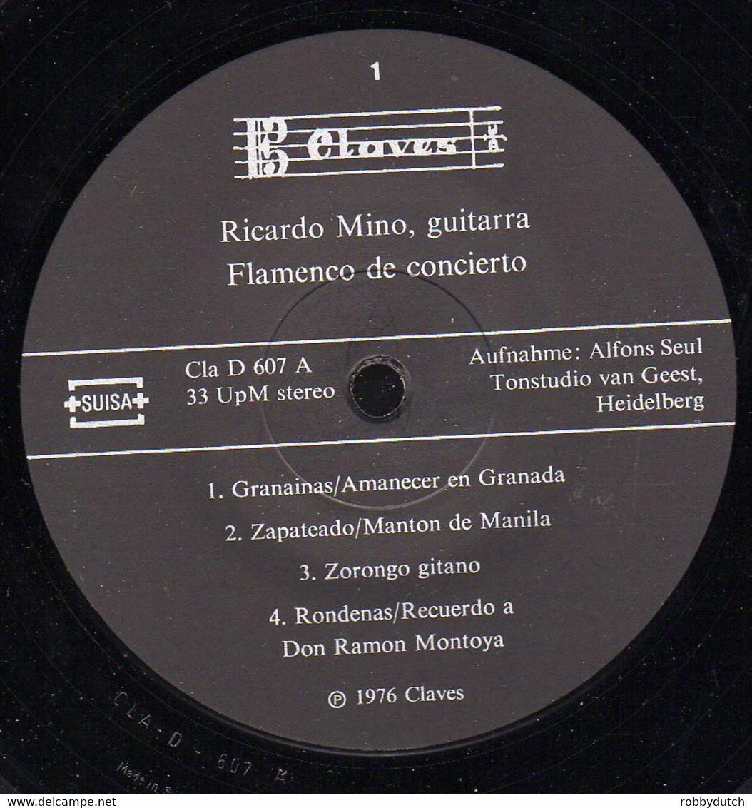 * LP *  RICARDO MIÑO - FLAMENCO DE CONCIERTO (Switzerland 1976 Ex-!!!) - Instrumental