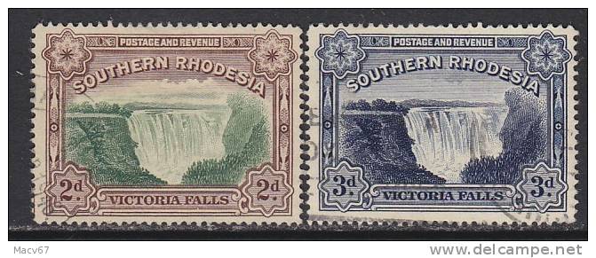 Southern  Rhodesia 37, 37a    (o)  WATERFALLS - Southern Rhodesia (...-1964)