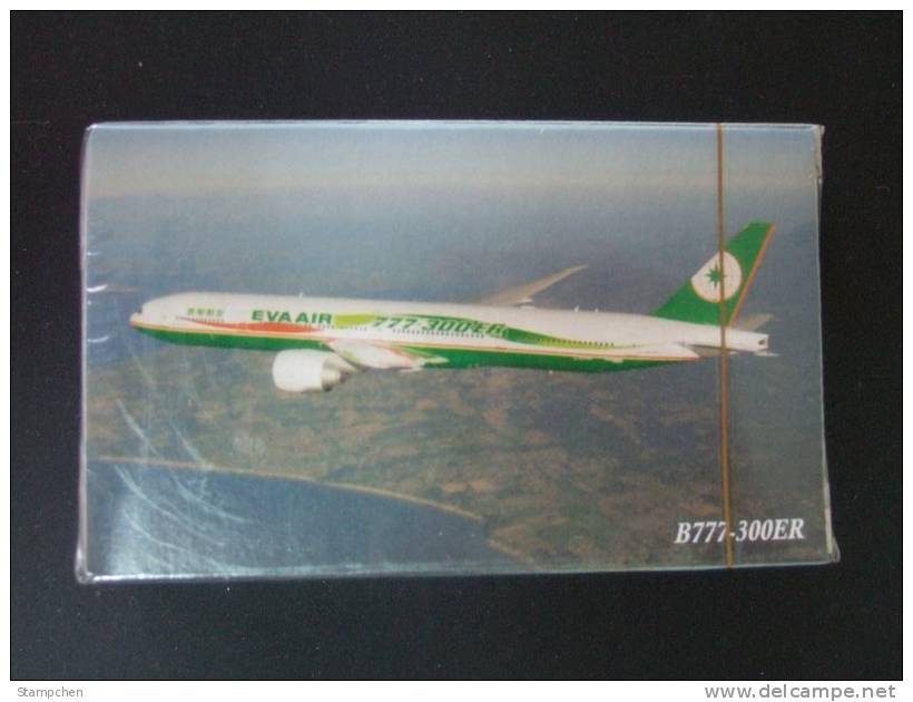 2000 Poker Of EVA AIR (airline Co. Of Taiwan) Boeing 777s B777-300ER Airplane Plane Playing Cards - Speelkaarten