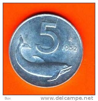 LIRE 5 ANNO  1952  FDC  REPUBBLICA ITALIANA   ITALY ITALIE   CAT P3 A4 - 5 Lire