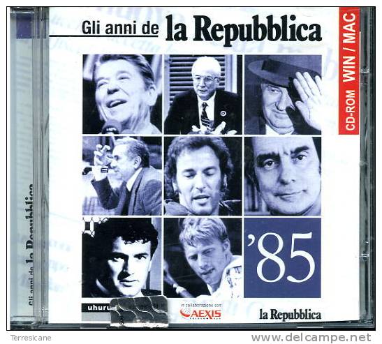 CD ROM WIN MAC GLI ANNI DE LA REPUBBLICA 1985 REPUBBLICA - CDs