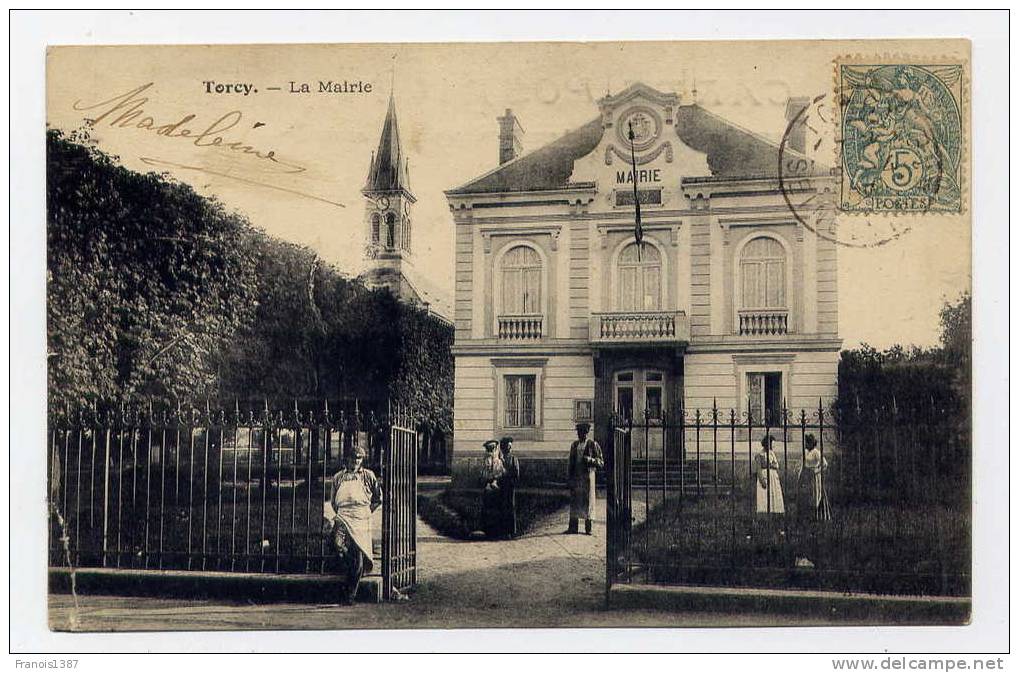 Ref 163 - TORCY - La Mairie (Jolie Carte Animée) - Torcy