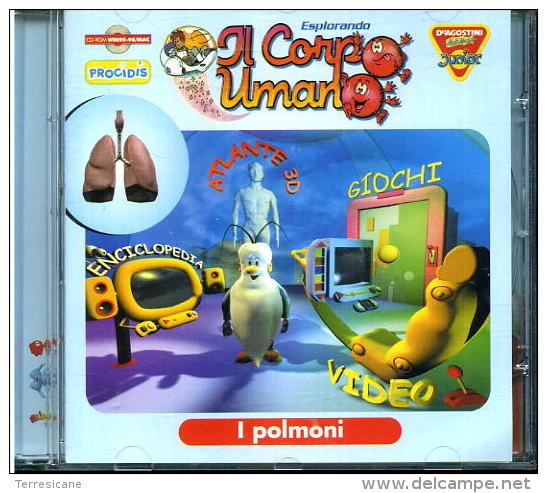 CD ROM ESPLORANDO IL CORPO UMANO I POLMONI DE AGOSTINI JUNIOR - CDs