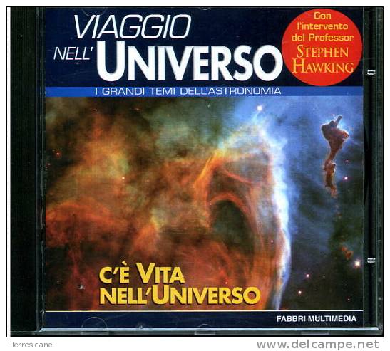 CD ROM C'E' VITA NELL'UNIVERSO CON INTERVENTO DEL PROF. STEPHEN HAWKING GRANDI TEMI DELL'ASTRONOMIA FABBRI - CDs