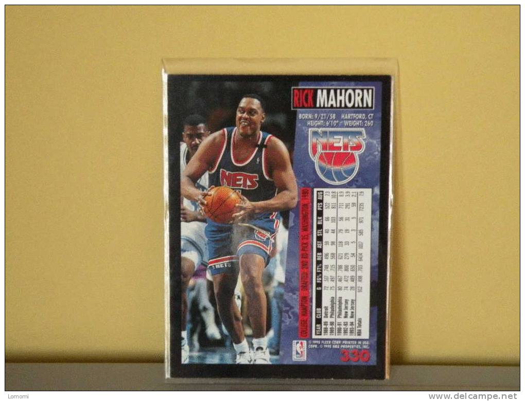 Carte  Basketball US 1992/93/94/95/96 - Rik MAHORN - N° 330 - 2 Scan - New Jersey Nets