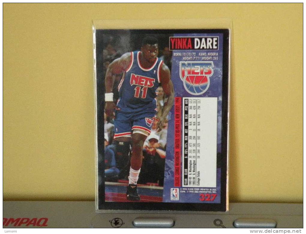 Carte  Basketball US 1992/93/94/95/96 - Yinka DARE - N° 327 - 2 Scan - New Jersey Nets