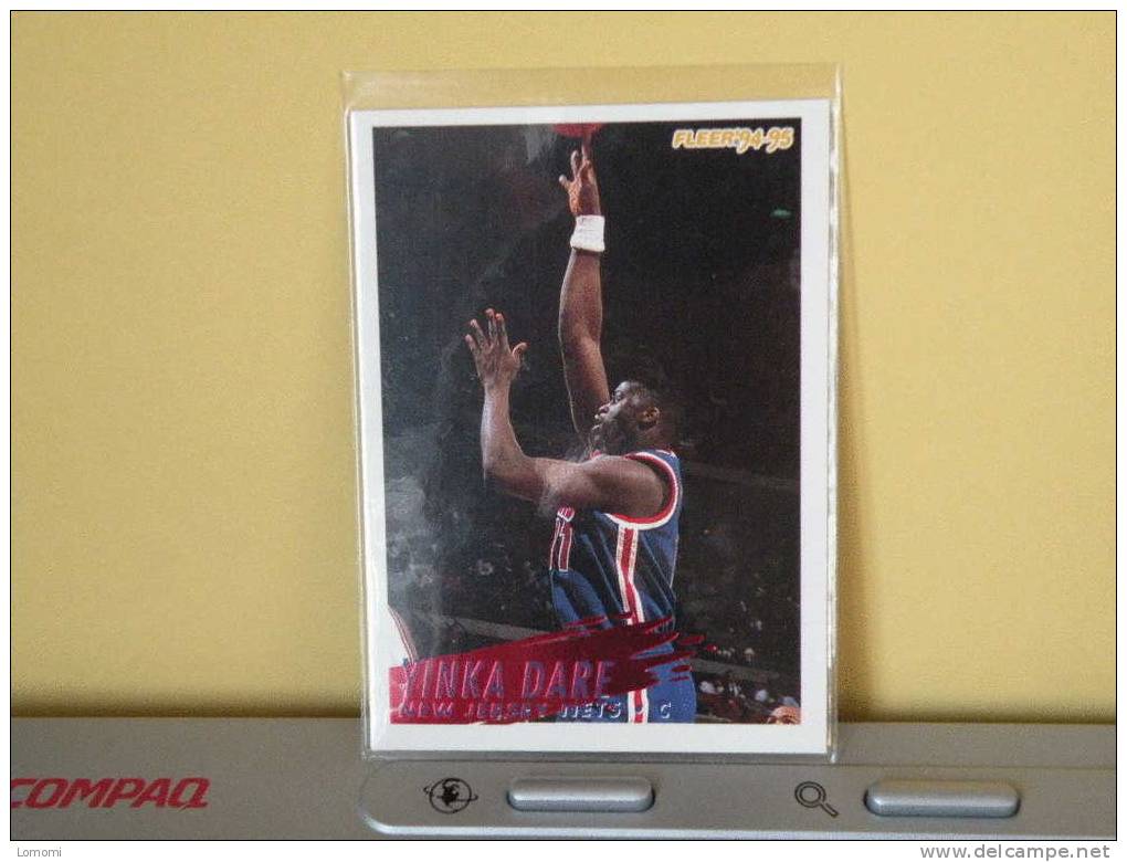 Carte  Basketball US 1992/93/94/95/96 - Yinka DARE - N° 327 - 2 Scan - New Jersey Nets