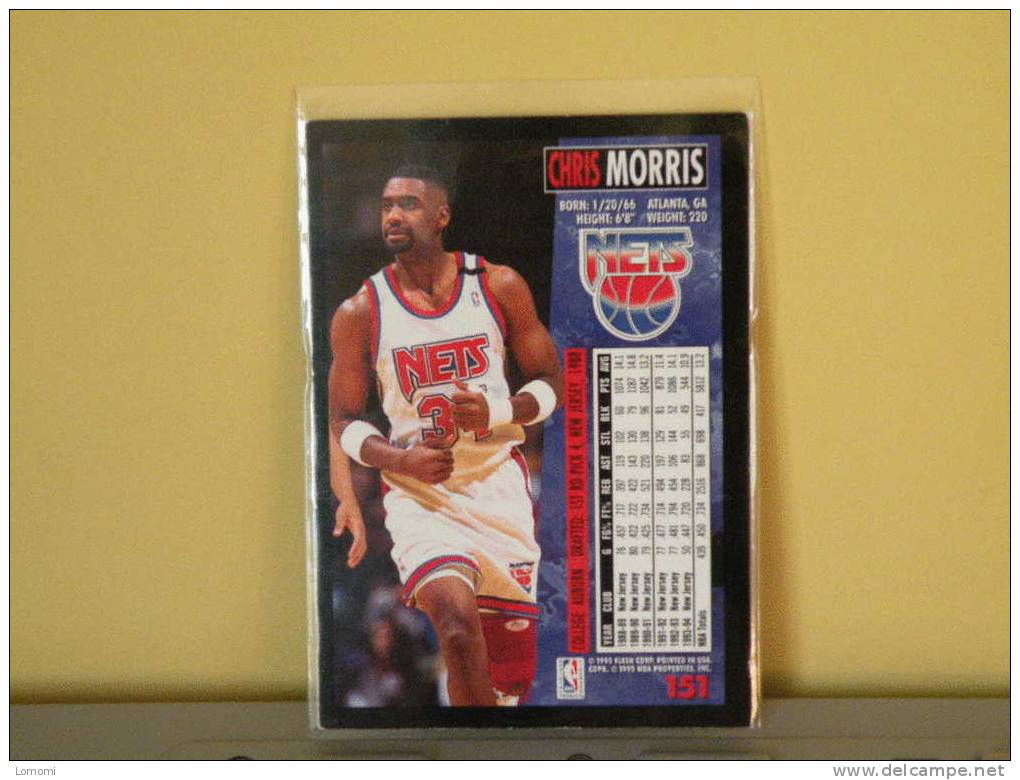Carte  Basketball US 1992/93/94/95/96 - Chris MORRIS - N° 151 - 2 Scan - New Jersey Nets
