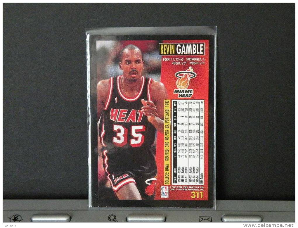 Carte  Basketball US 1992/93/94/95/96 - Kevin GAMBLE - N° 311 - 2 Scan - Miami Heat