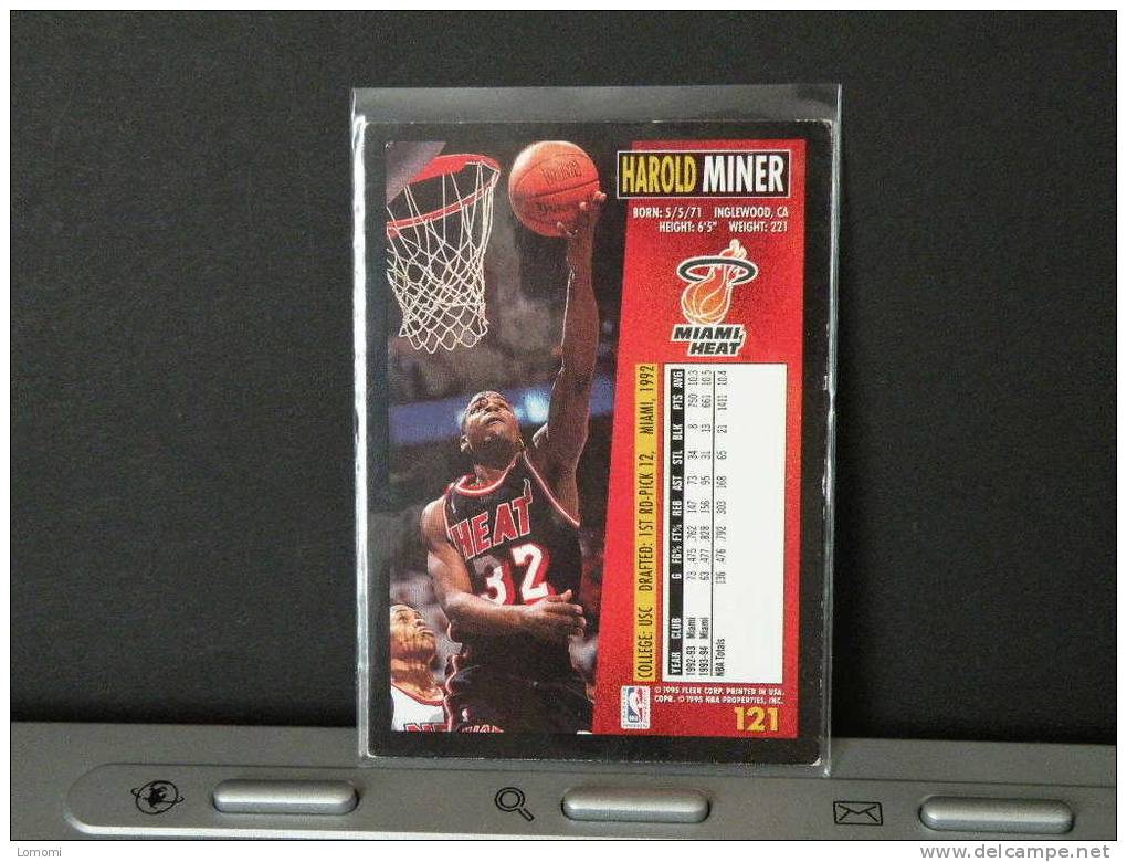 Carte  Basketball US 1992/93/94/95/96 - Harold MINER - N° 121 - 2 Scan - Miami Heat