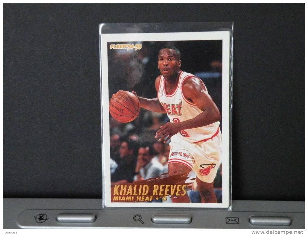 Carte  Basketball US 1992/93/94/95/96 - Khalid REEVES - N° 123 - 2 Scan - Miami Heat