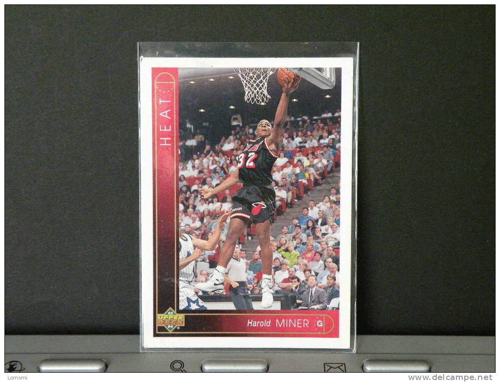 Carte  Basketball US 1992/93/94/95/96 - Harold MINER - N° 21 - 2 Scan - Miami Heat