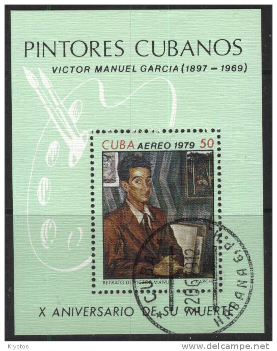 Cuba 1979 - Air Mail "Pintores Cubanos" - Blocs-feuillets