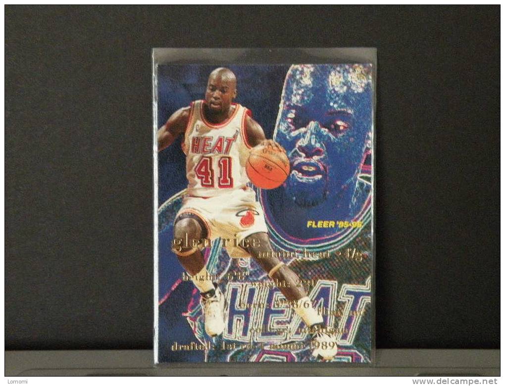 Carte  Basketball US 1992/93/94/95/96 - Glen RICE - N° 97 - 2 Scan - Miami Heat