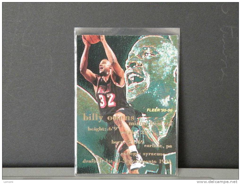 Carte  Basketball US 1992/93/94/95/96 - Billy OWENS - N° 95 - 2 Scan - Miami Heat