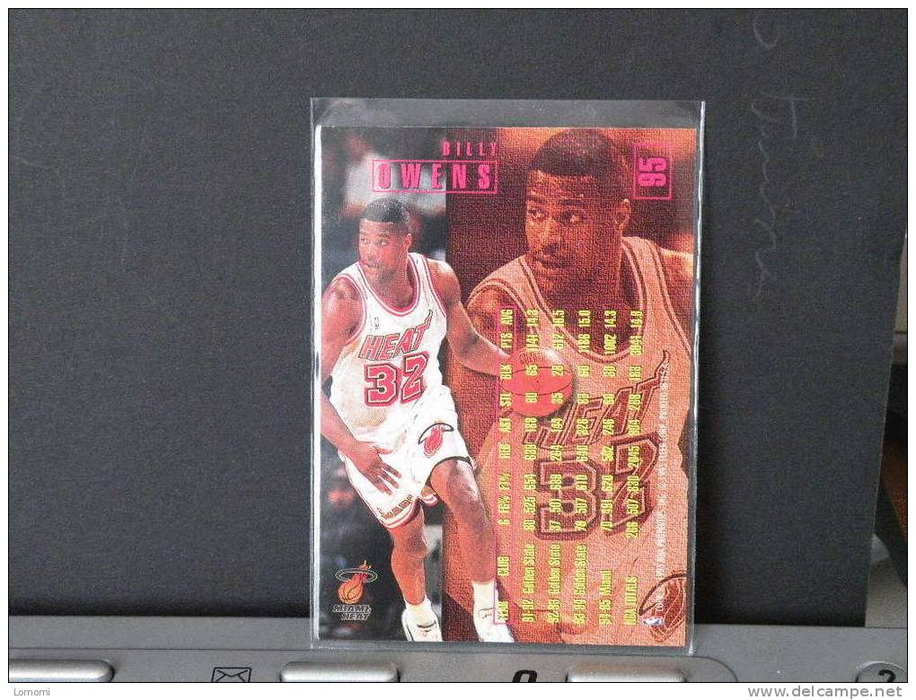 Carte  Basketball US 1992/93/94/95/96 - Billy OWENS - N° 95 - 2 Scan - Miami Heat
