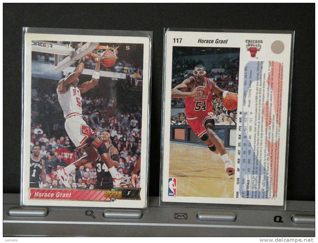Carte  Basketball US 1992/93/94/95/96 - Horace Grant - N° 117 - 2 Scan - Chicago Bulls