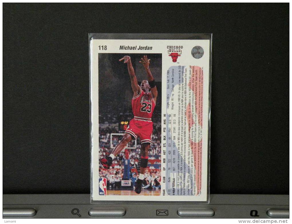 Carte  Basketball US 1992/93/94/95/96 -  Michael Jordan - N° 118 - 2 Scan - Chicago Bulls