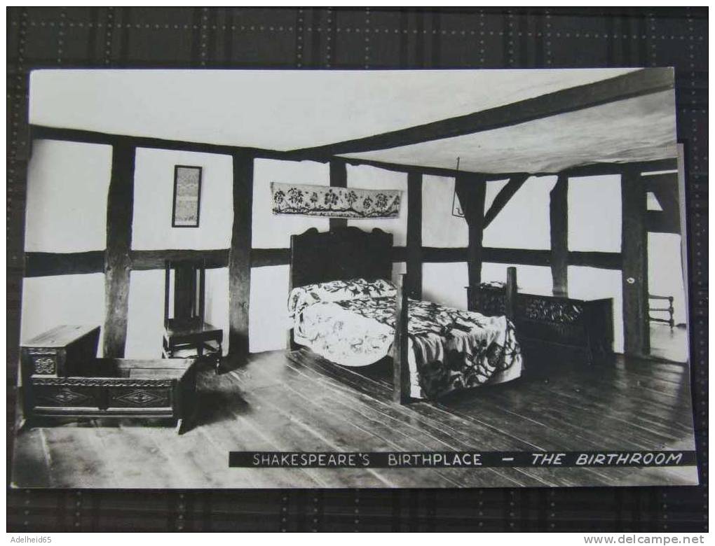 Stratford-upon-avon Shakespeare Birthplace The Birthroom Busst Coventry Real Photo PC - Stratford Upon Avon