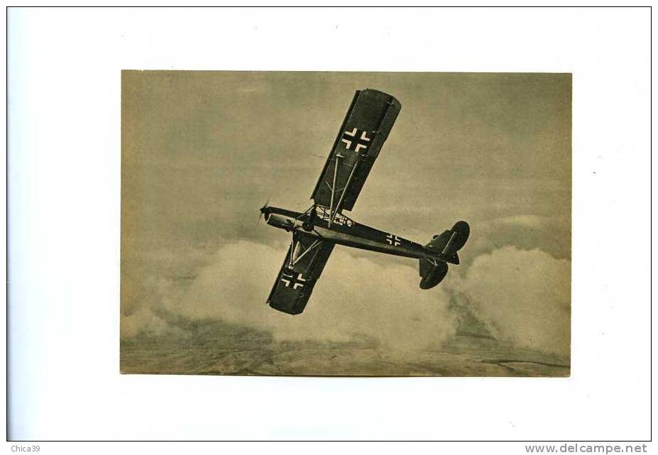 008475/77  -  Avion De Reconnaissance STORCH  Série ADLER  Carton Souple 10,5 X 14,8 Cm - 1939-1945: II Guerra