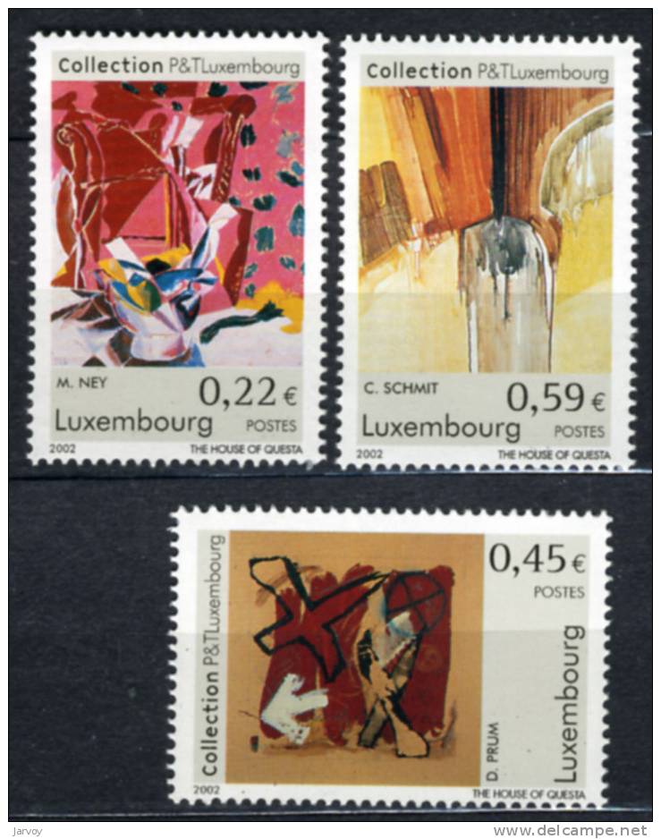 Luxembourg 2002 - Collection D'art Des P&T Du Luxembourg - Tableaux Y&T1517-19 ** - Unused Stamps