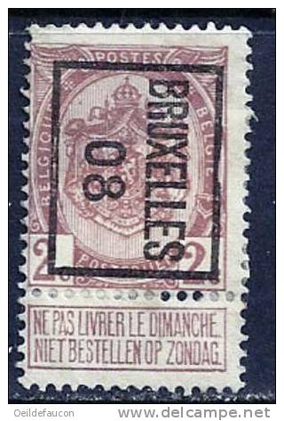 BRUXELLES -  P0 7 - Typo Precancels 1906-12 (Coat Of Arms)