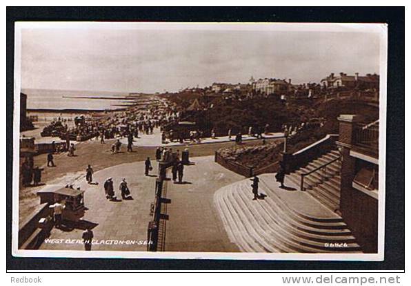 1949 Real Photo Postcard Ice Cream Stall West Beach Clacton-on-Sea Essex - Ref 491 - Clacton On Sea