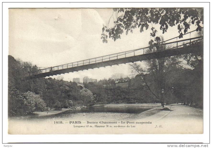 CPA -PARIS - BUTTES CHAUMONT - Arrondissement: 19