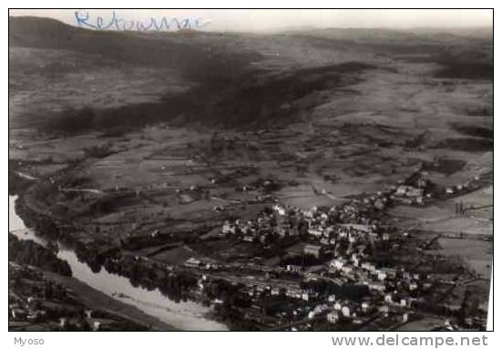 43 RETOURNAC Alt 520m Vue Generale Aerienne Et Vallee De La Loire - Retournac