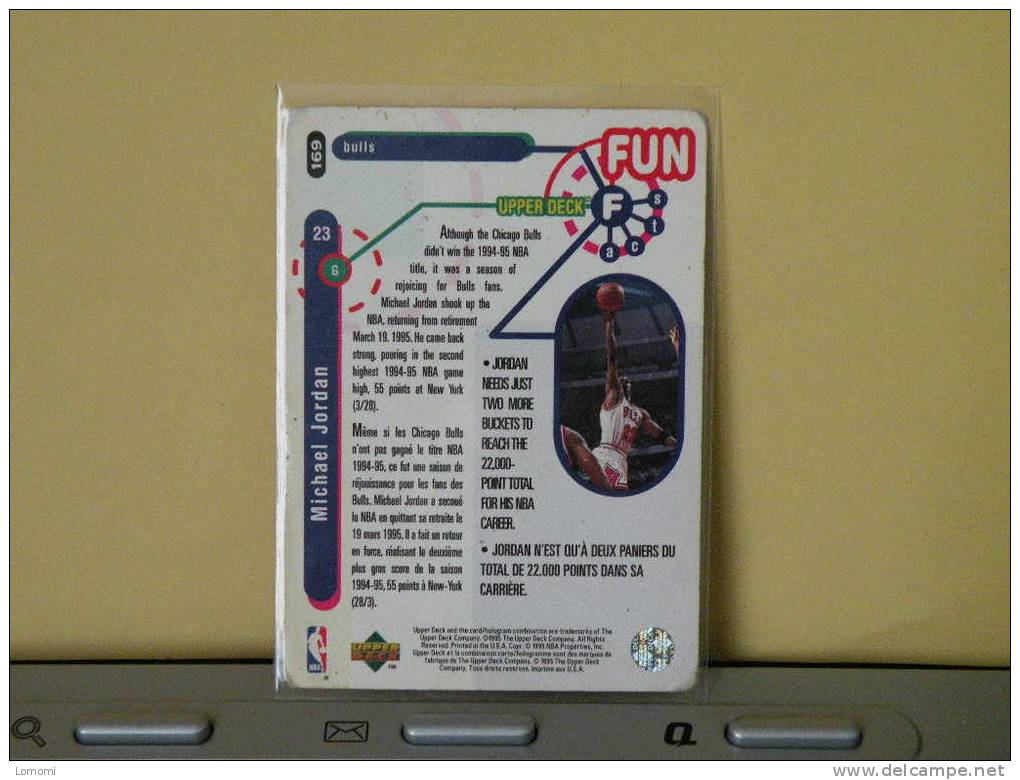 Carte  Basketball US 1992/93/94/95/96 - Michael Jordan - N° 169  - 2 Scan - Altri & Non Classificati