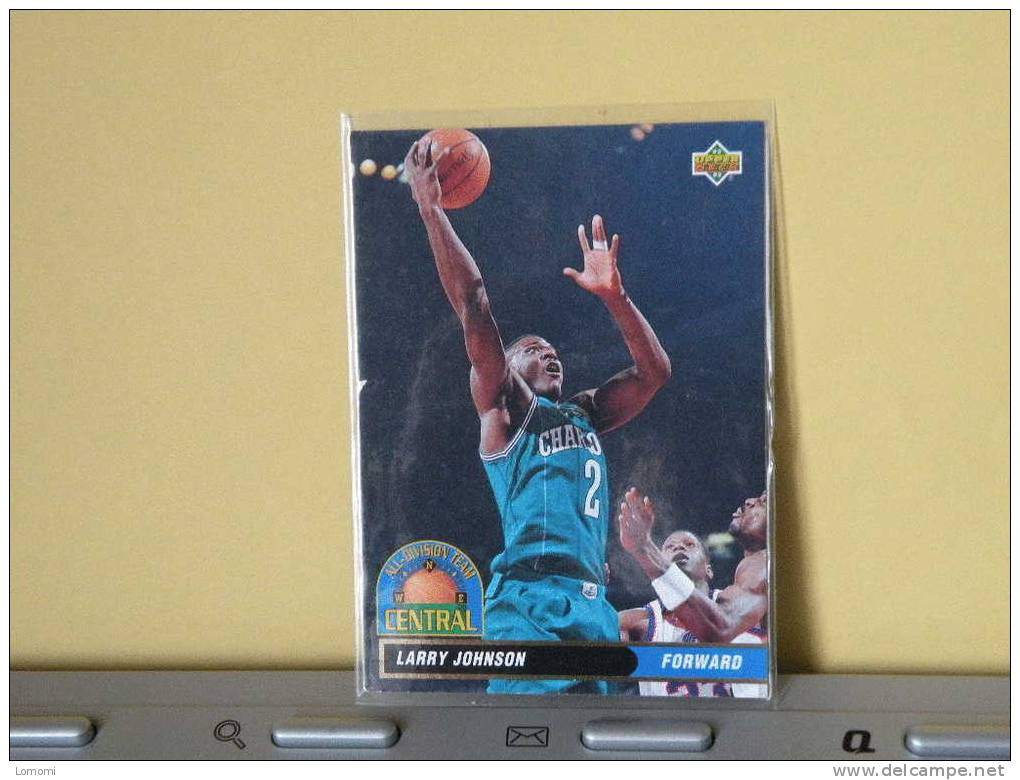 Carte  Basketball US 1992/93/94/95/96 -  Larry Johnson  - N° 42  - 2 Scan - Charlotte Hornets