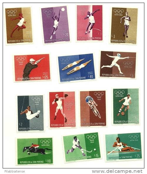 1960 - 520/29 + PA 132/35 Olimpiadi Di Roma    +++++++ - Unused Stamps