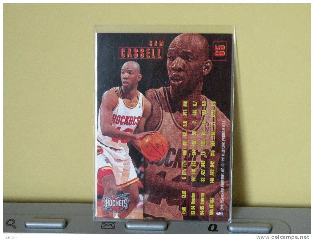 Carte  Basketball US 1992/93/94/95/96 -  Sam Cassell - N° 65 - 2 Scan - Houston Rockets